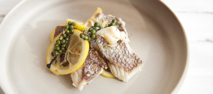 鯛の生こしょうレモンソテー ふたりごはん