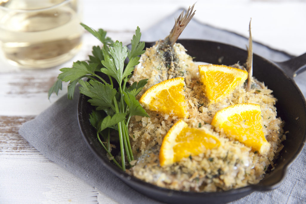 いわしの香草パン粉焼き