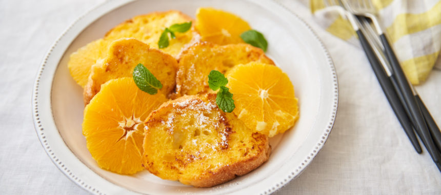 【｢カルピス｣レシピ】オレンジフレンチトースト