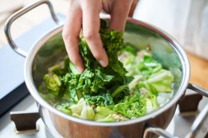 春野菜の塩麹クラムチャウダーのレシピ・作り方